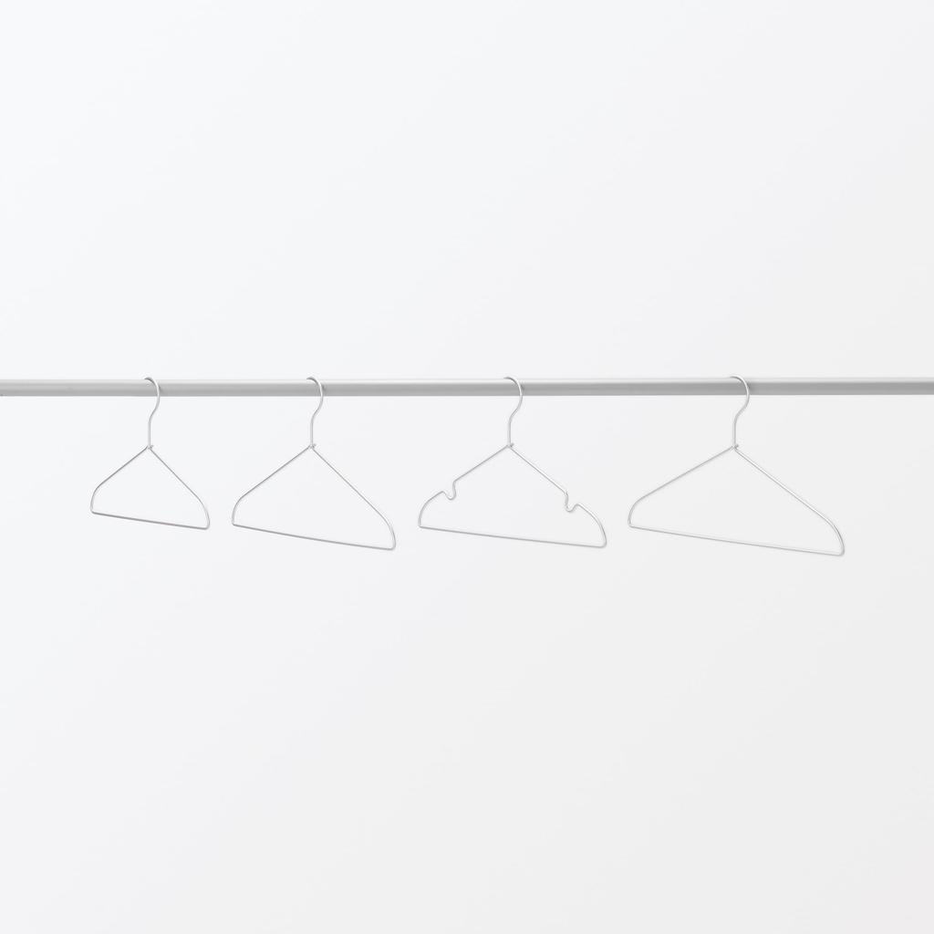 MUJI Aluminum Laundry Hanger Set of 3 (MAF60A0S)