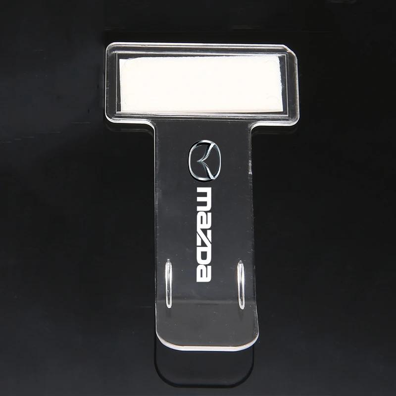 For Mazda 2 3 5 6 CX-3 CX-4 CX5 CX7 CX9 RX7 MX5 MX3 Car Receipt Clip Invoice Certificate Temporary Parking Card Ticket Holder h5