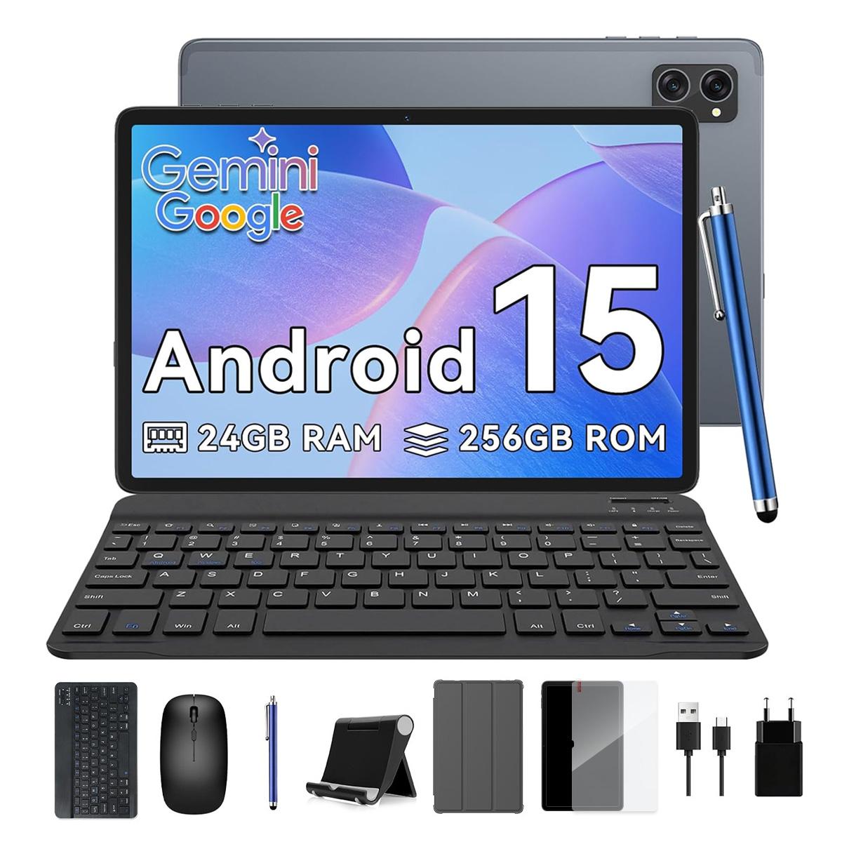 KINGRID T20 Android 16 24GB RAM 256GB ROM Tablet 10 Inches 1280x