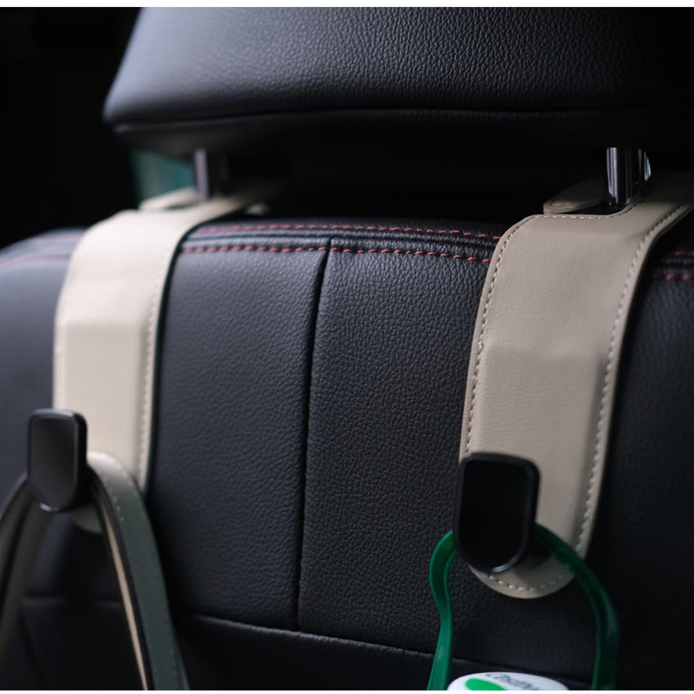 JEYODA Car Headrest Seat Hooks High Load Capacity Suitable for Seats Prevents Shopping Business and Tipping Convenient Car Accessories Easy-to-Install