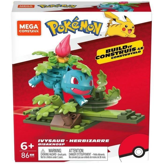 Figurine À Construire - MATTEL - Mega Construx Pokémon - Herbizarre / Ivysaur - 86pcs - Enfant