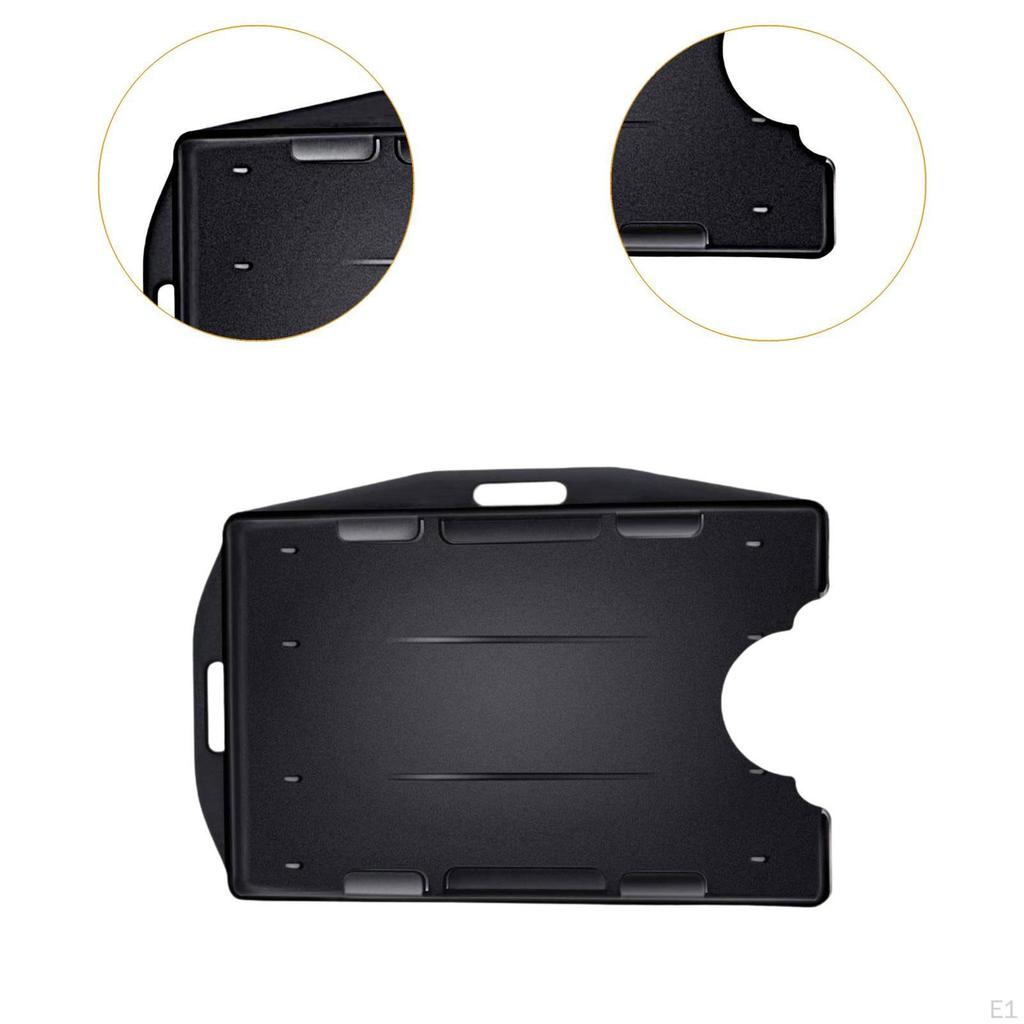 10 Pieces Double Sided ID Card Holder Heavy Duty Open Face for Lanyard Events