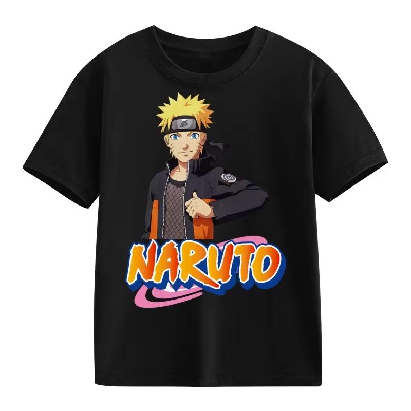 2026 Naruto Graphic T-Shirt Uzumaki Uchiha Sasuke Hatake Kakashi Anime Character Print Cotton Short Sleeve Round Tops Streetwear