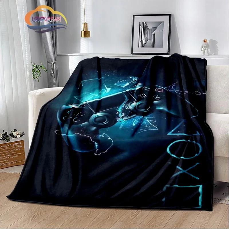 Game Blanket Pad S  Controller Soft and Comfortable  Sofa Bed Bedroom Decoration  Gamer Gift