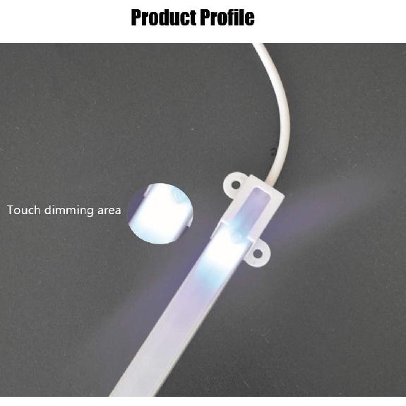 KOOBOOK 2Pcs Mini Touch Sensor Switch LED Strip Brightness Control Capacitive Sensing Switch Wide Voltage DC 3-24V