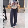 1116 Summer Drape Wide-leg Pants Women's Straight-leg Pants Spice Girls Low-rise Versatile Drawstring Floor-mopping Pants Casual Walking Pants Women