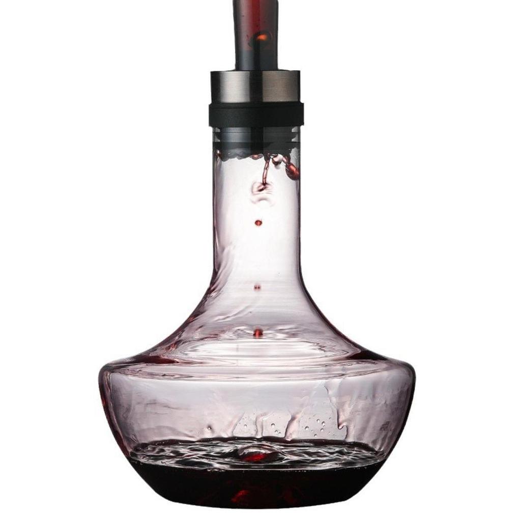 Red Wine Decanter Multifunctional Glass for Kitchen Restaurant Cafe Style B