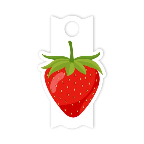 Acryl-Becherdeckel-Etiketten, Obstmuster-Design, stilvolle Trinkgeschirr-Identifikationsschilder, Becherdeckel-Namensschild für 40 Unzen