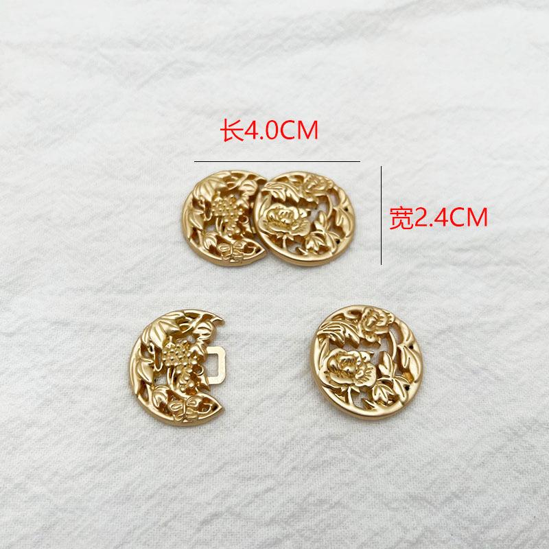 Metal Disc Buckle, Chinese Style Clothes Buttons, All Kinds Of Large And Full Child Buckles, Collar Buckles, Hanfu Cheongsam Buckles, Semi-Round.