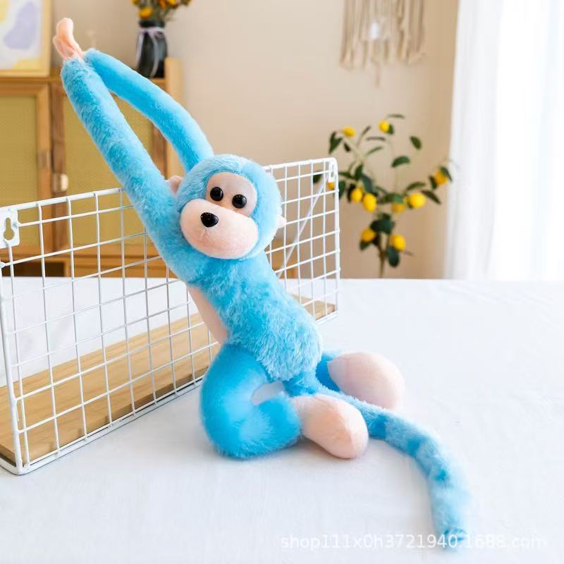 45Cmplush Monkey Toy Stuffed Animal Cute Long Arm Tail Monkey Plush Toy Long Hands Monkey Mascot Room Curtain Decor Kids Toys