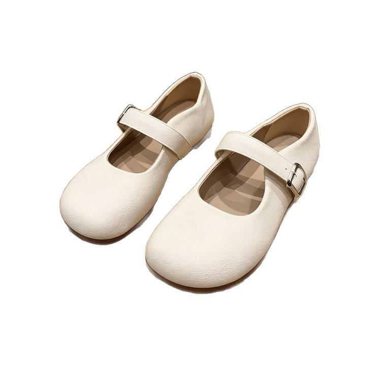 Flat shoes new Mary Jane super soft single shoes autumn shallow mouth soft sole grandma shoes small leather shoes