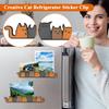 Creative Cat Refrigerator Sticker Clip, Refrigerator Album Clip Home Animal Cat Cultural And Creative Refrigerator Magnet