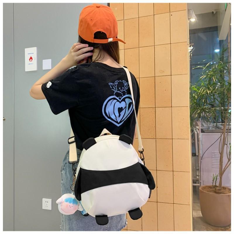 Panda Backpack Women's Japanese Cartoon Cute Ins Style Children's Small Fresh Light