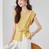 Chic Women's Summer 2026 Linen Suit: Versatile Top & Wide-Leg Pants Set