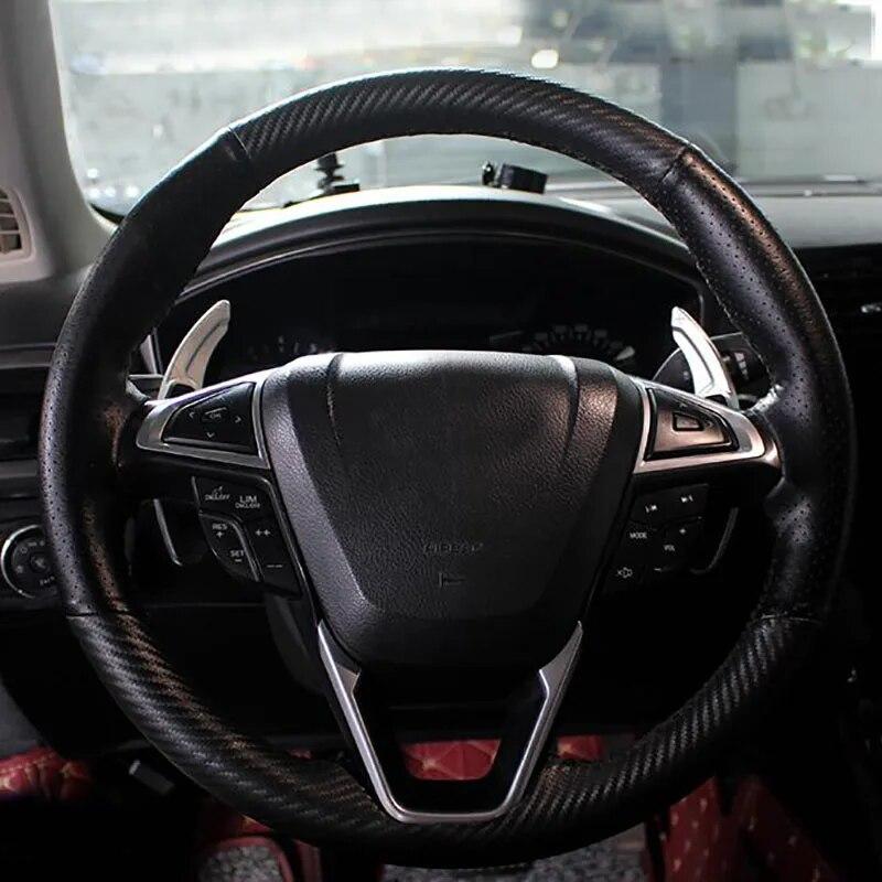 For Ford Mondeo/ Edge/Taurus /Lincoln 2pcs Aluminum Steering Wheel Shift Paddle Shifter Extension Car Styling Accessories