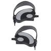 2PCS Exercise Bike Pedals with Straps PP PVC Stainless Steel Universal Adjustable Exercise Bike Pedals Clips for Home Gym Cycling