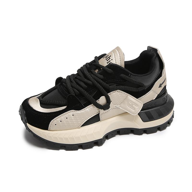 

Fashion 2025 Spring and Autumn Hot-selling Lace-up Round-toe Women s High-top Shoes Casual Flat-soled Comfortable Sports Shoes for Women 35 вино красного