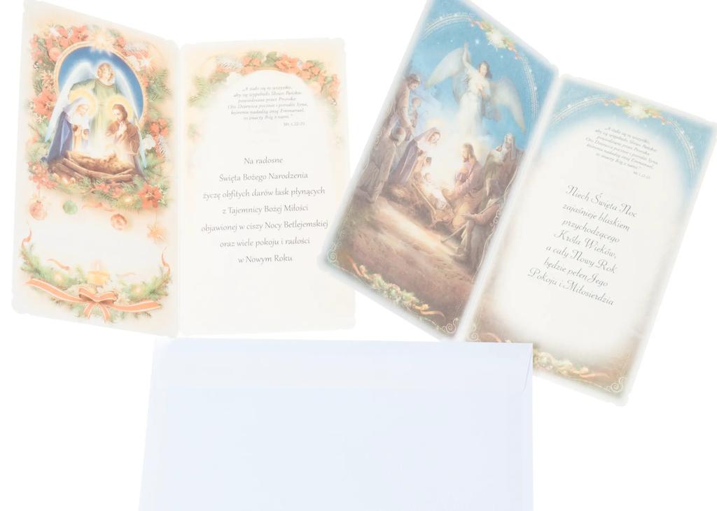 Set of 10 Pcs. Christmas Cards Dl