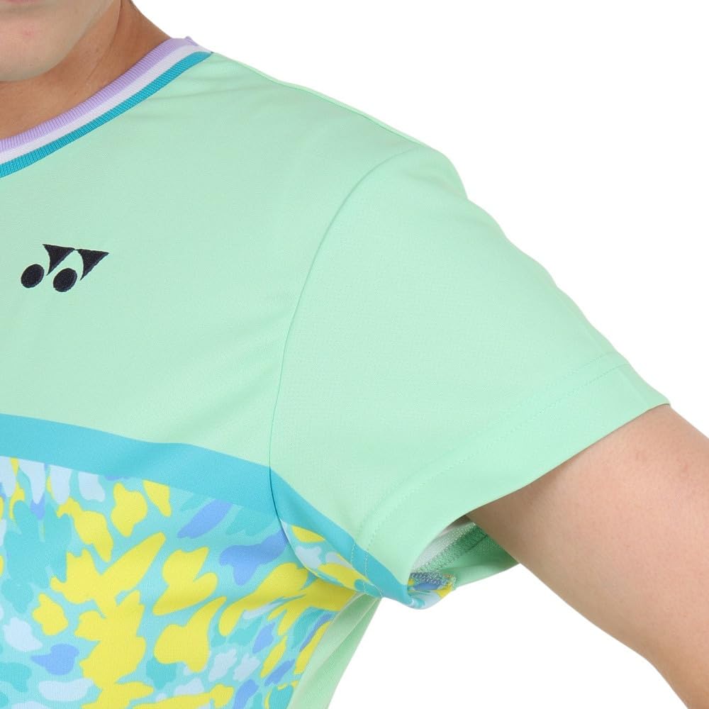 Yonex Short Sleeve Game Pastel Green Size L Women's Shirt, (776),