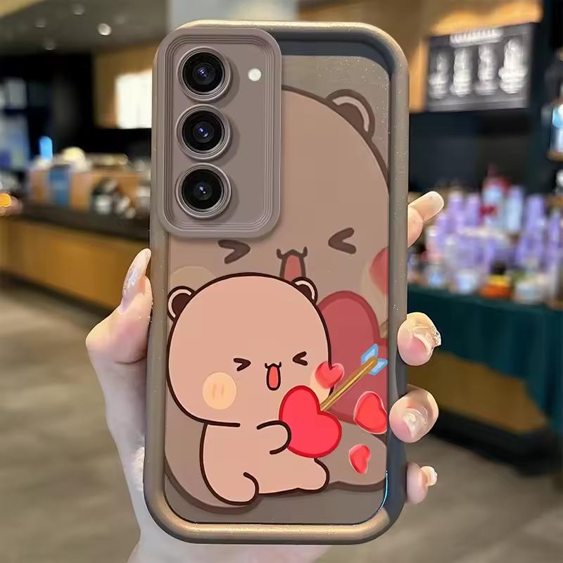 Cute BUBU DUDU Couple Case For Samsung Galaxy Case S24 S23 S22 S21 Ultra Plus A55 A54 A53 A52 A35 A25 A15 A14 5G Phone Y2k Cover