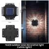 Led Solar Wall Lamp Waterproof Solar Light Up And Down Luminous Lighting For Outdoor Garden Fence Stairs Decoration Solar Lamp