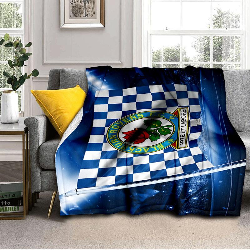 Blackburn Rovers Blanket Outdoor Flannel Blanket for Camping, Hiking, Garden Parties, Picnic Essentials,gift for Family and Friends