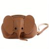 Cute Elephant 1pc Coin Purse with Wrist Strap Artificial Leather Zippered Pouch, Large Capacity Storage for Coins, Lipstick, Bank Cards Key Organizer