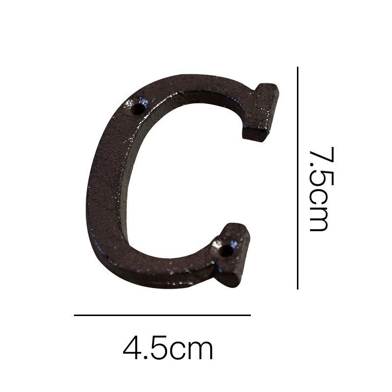 

ZAKKA Iron Art Numbers & Letters for Creative DIY House Décor