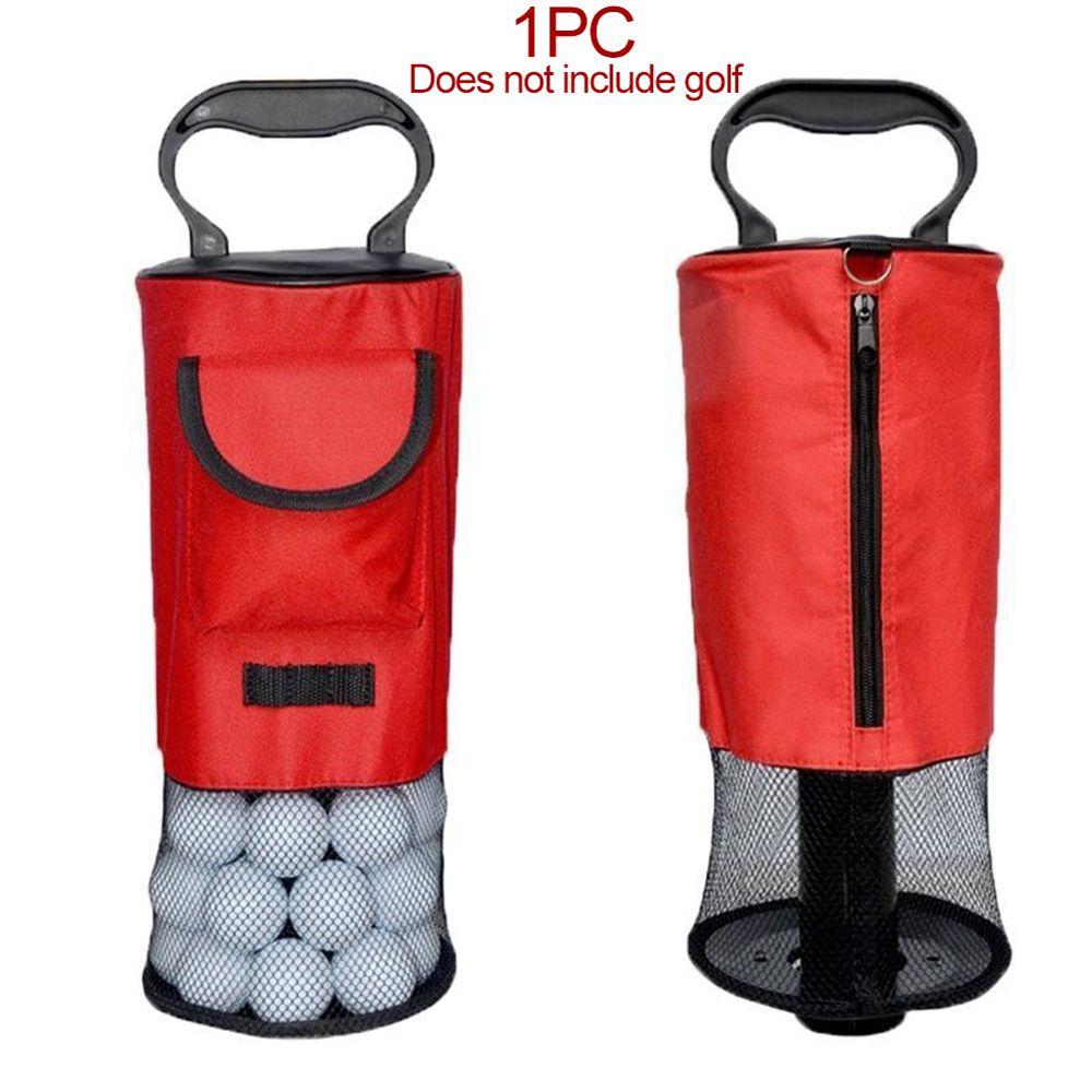 Balls Zipper Pick Up Ball Golf Ball Retriever Golf Shag Bag Convenient Pocket Golf Ball Picker