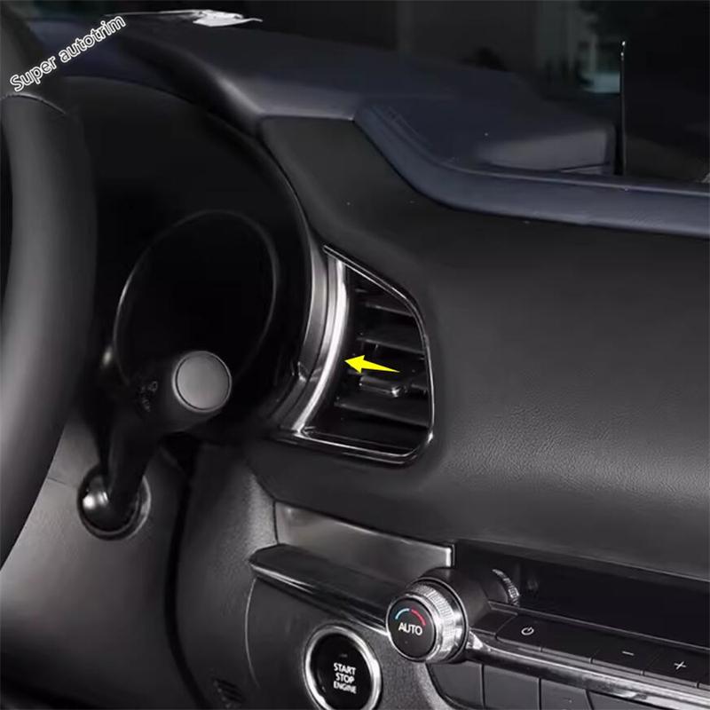 Auto-Instrumentenbrett-Display-Panel-Streifen-Dekorverkleidung für Mazda 3 BP - 2024 Edelstahlzubehör Innenraum