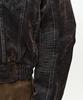 ADSB ANDERSSON BELL Unisex Padded Denim Bomber Jacket (Brown/Blue)