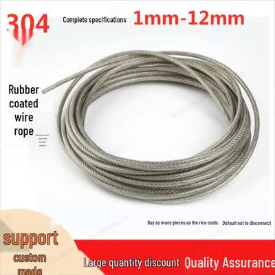 304 Stainless Steel Plastic Coated Clothesline Wire Rope