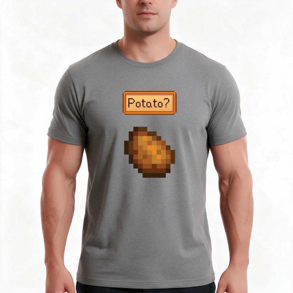 Stardew Valley Potato Tshirt Summer Casual Cotton Tee Oversized Streetwear Tops Vintage Graphic Print Unisex Men Women
