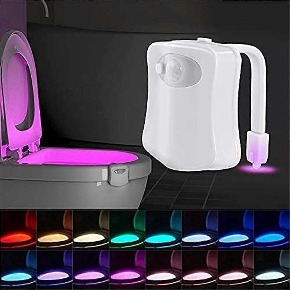 Confezione da 2 Luci per WC a 16 Colori per Interno Vasca Sensore di Movimento Umano Luce Notturna