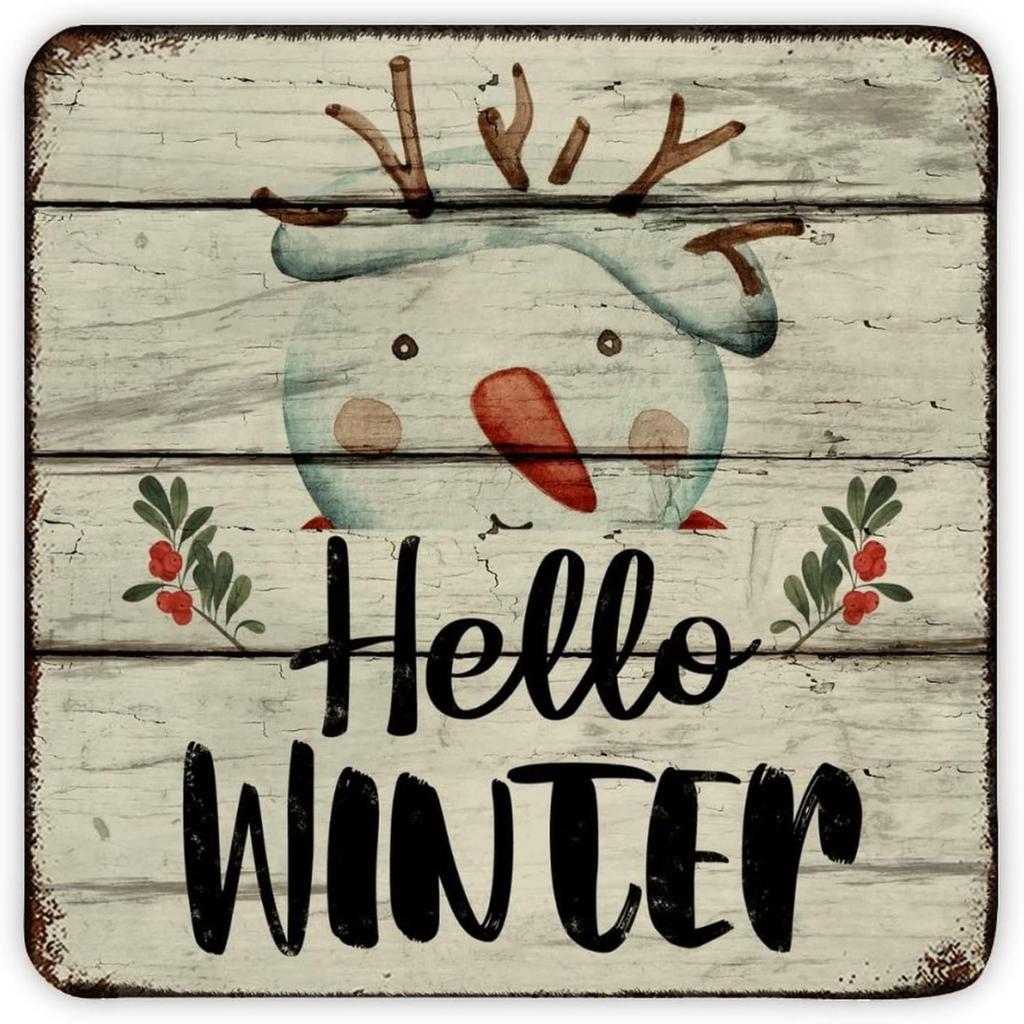 Christmas Metal Wall Art for Home Living Room Kitchen Decor