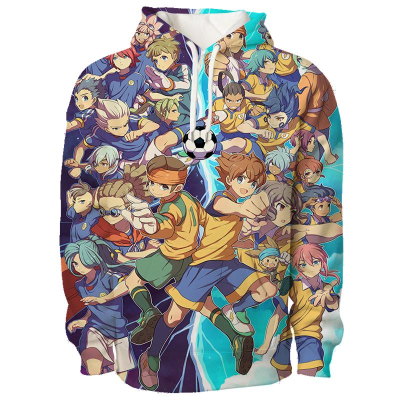 

Inazuma Eleven Cosplay Hoodies 3D Shuuya Gouenshi Print Sports Pullover Children s Sweatshirt Autumn/Winter Outdoor Y2k Tracksuit 120