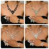 Schmuck Braut Halsketten Set Mode High-End Kristall Hochzeitskleid Bankettkleid Schmuck