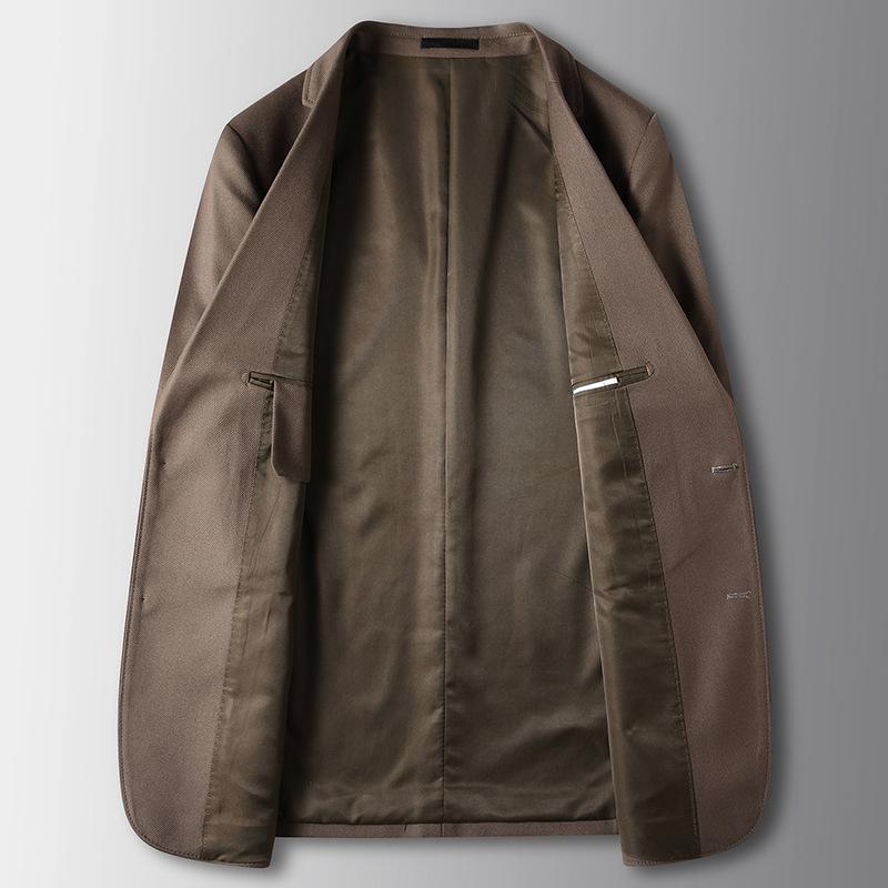 Autumn and Winter Light Luxury Business Single West Middle-aged and Young People Solid Color Single-breasted Trendy Suit Jacket