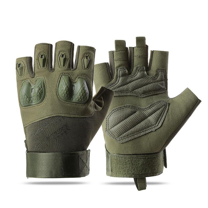 

Outdoor Tactical Gloves Motorcycle Gloves Half Finger Military Men Women Combat Shooting Hunting Fitness Gloves XL