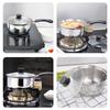 Stainless Steel Soup Pot Milk Pot Heat Resistant Handle Saucepan for Stove Cooking Stew Pasta Kitchen Cookware