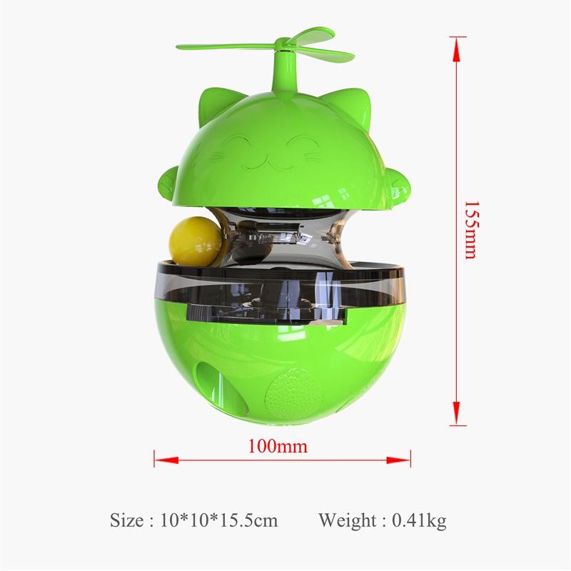 Cat Whirlwind Lucky Toy Propeller Tumbler Turntable 2Balls Toys Kitten Training Agility Improve IQ Interactive Toys Pet Supplies