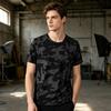 Men Cooling T-shirt Breathable Loose Fit Summer T-Shirt Stylish Quick Drying Athletic Tee Shirt for Gym Beach Street