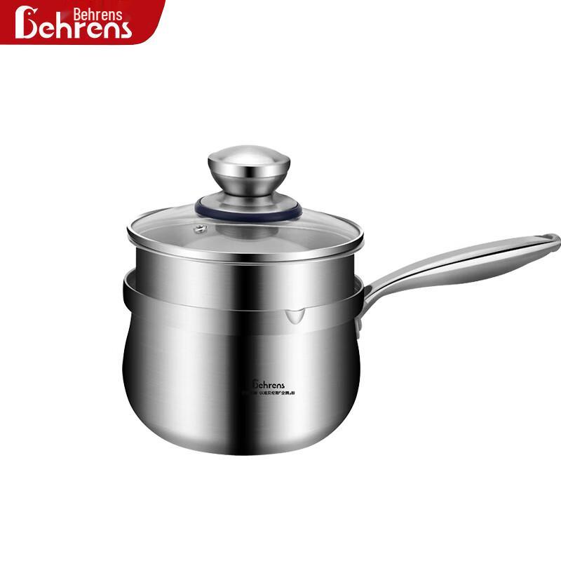 Beirens 16cm 304 Stainless Steel Milk Pot with Steamer