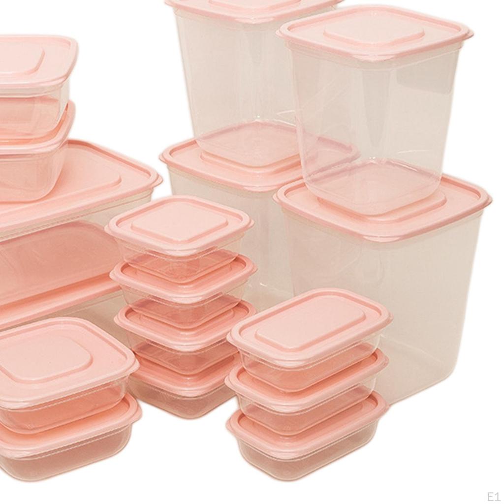 17 Pieces Bread Box Bins with Lid Container for Countertop