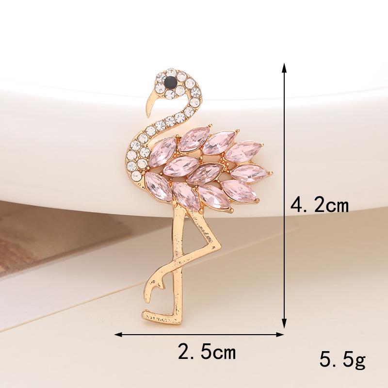 Colorful Peacock and Flamingo Jewelry: Crystal Flowers & Small Bird Shoe Charms