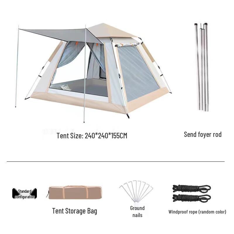 Portable Rainproof Outdoor Camping Tent 6-8 Person Large