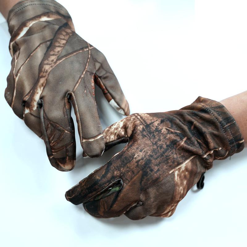 Camouflage Bionic Tactical Gloves: Non-Slip, Breathable, Touchscreen Compatible for Hunting, Cycling, and Running.