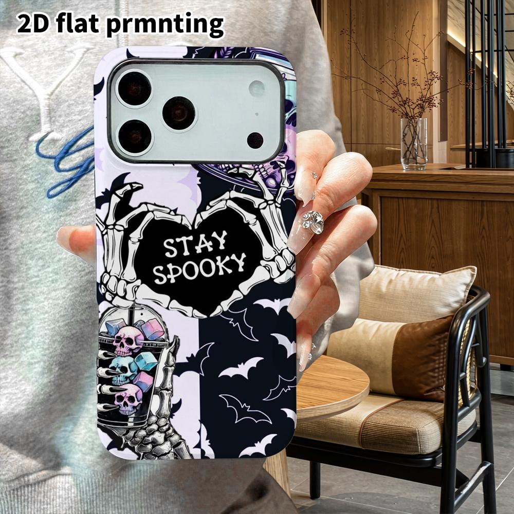 Phone Case: 2D Flat Suitable for iPhone 18, 17, 16, 15, 14, 13 Pro Film Protection Case, Couple Style, Cartoon Illustration, Christmas and Halloween G