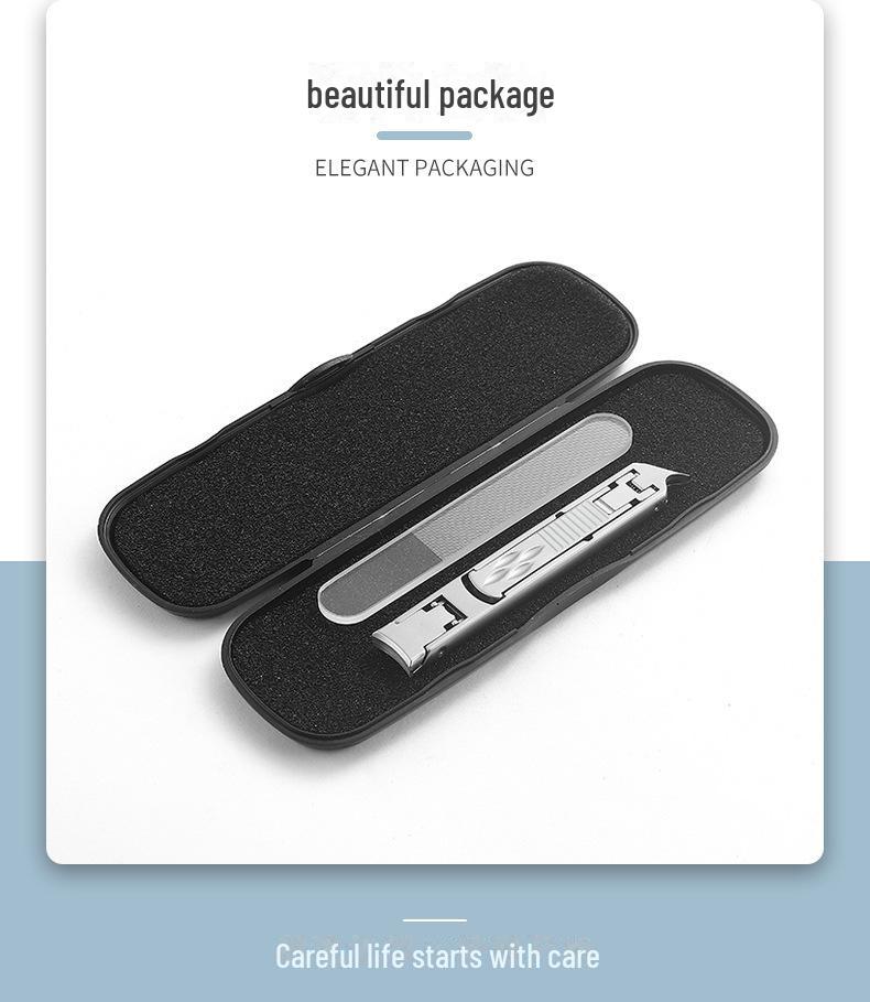 Dual-Head Foldable Stainless Steel Nail Clippers: Manicure Tool Combo