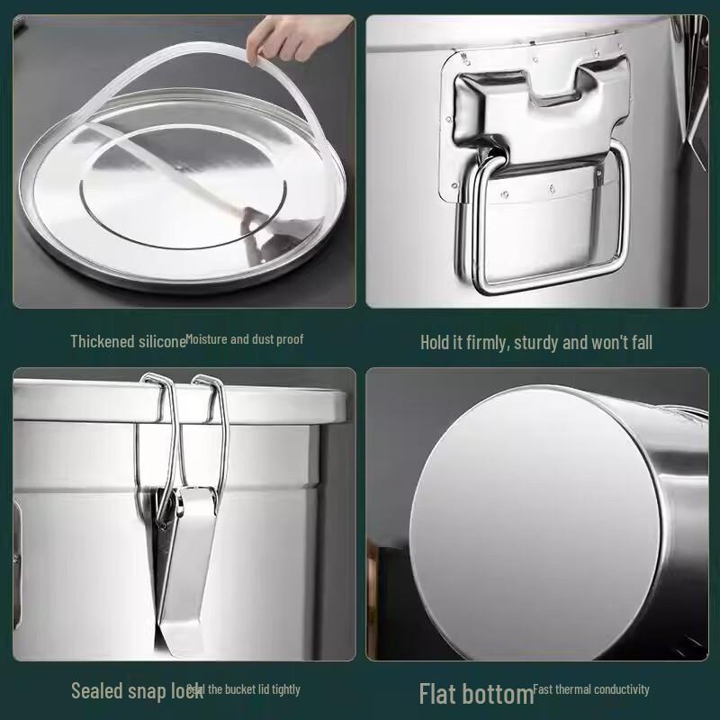 Xi Yao 304 Stainless Steel Multi-purpose Sealed Storage Bucket